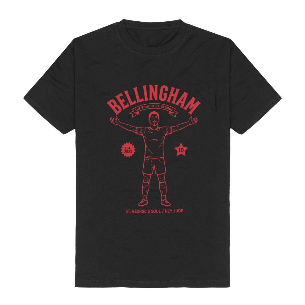 England Soccer Graphic Tee Number 10 Bellingham T-shirt Cotton Soft Short Sleeve Unisex Streetwear Tops Women Tshirts
