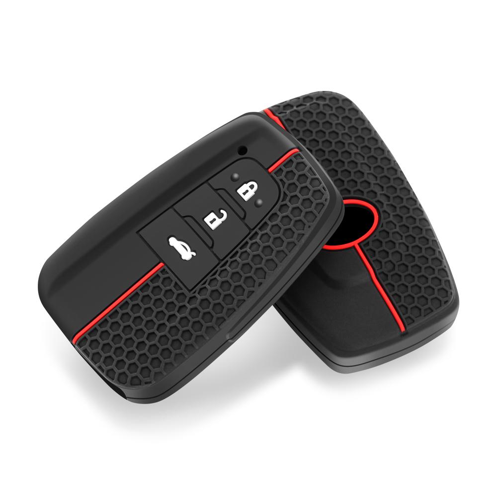 Auto-Schlüsselanhänger-Abdeckung für Toyota CHR C-HR Prius RAV4 2016–2019, 2, 3, 4 Tasten, Fernbedienung, schlüssellos