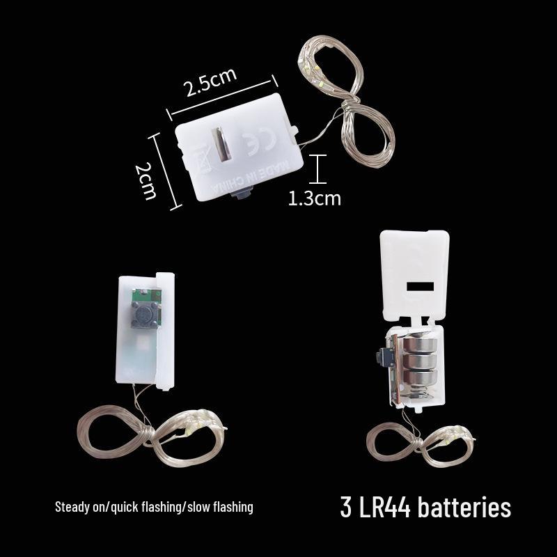 Adjustable LED String Lights Bouquet for Decorating Gifts, Cakes, and Flowers
