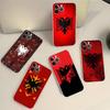Albanien Albaner Flagge Transparente Handyhülle Für IPhone 16 15 14 13 12 11 Pro Max Plus Weiche Hülle