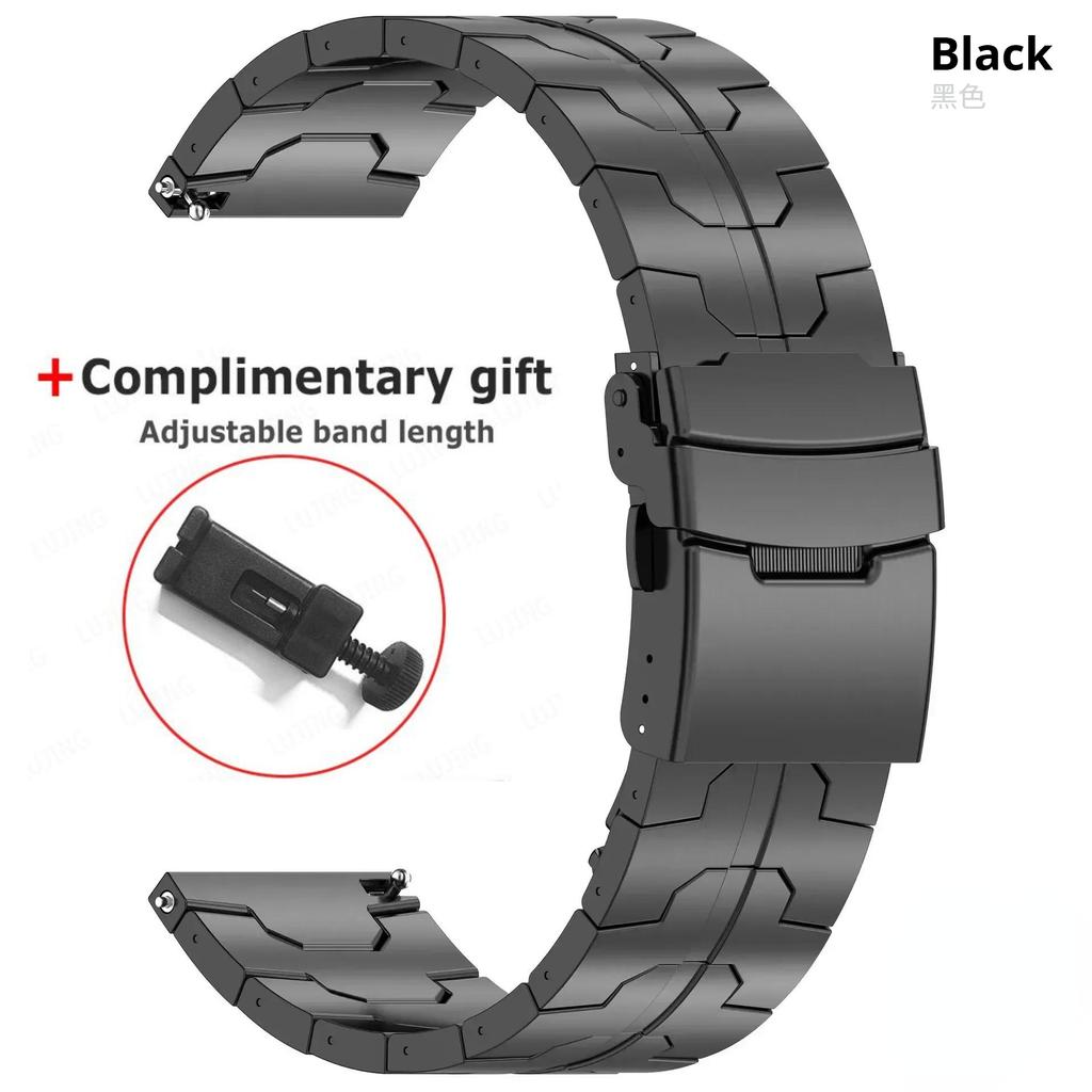 20mm 22mm Titanium Bracelet For Huawei Watch GT6/5/4/3 Pro 46mm Ultimate2 Watch Strap For Amazfit GTR 4 47mm For Samsung Galaxy 7 6 4 5 Men Watch Band
