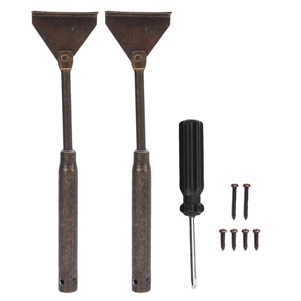 2PCS RV Cabinet Hardware Door Strut Spring Loaded Metal Cabinet Door Support Strut Set for Camping Vehicle