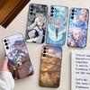 Anime F-Frieren Cute Phone Case Black Silicone Soft For Samsung S25,S24,S21,S22,S23,S30,Ultra,S20,Plus,Fe,Lite