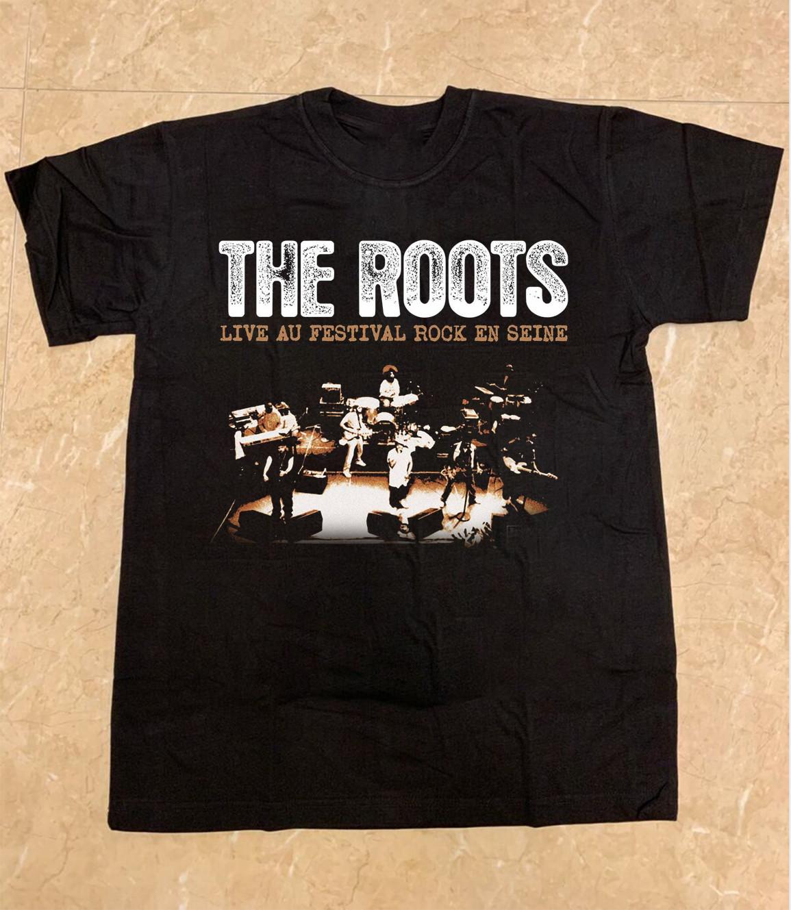The Roots 2025 Tour Gift for Fan Full Size S-5XL Black T-shirt XXXL