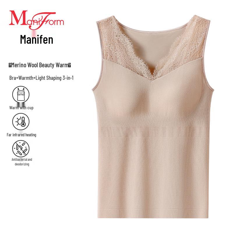 

Женский терможилет Maniform из смесовой мериносовой шерсти L