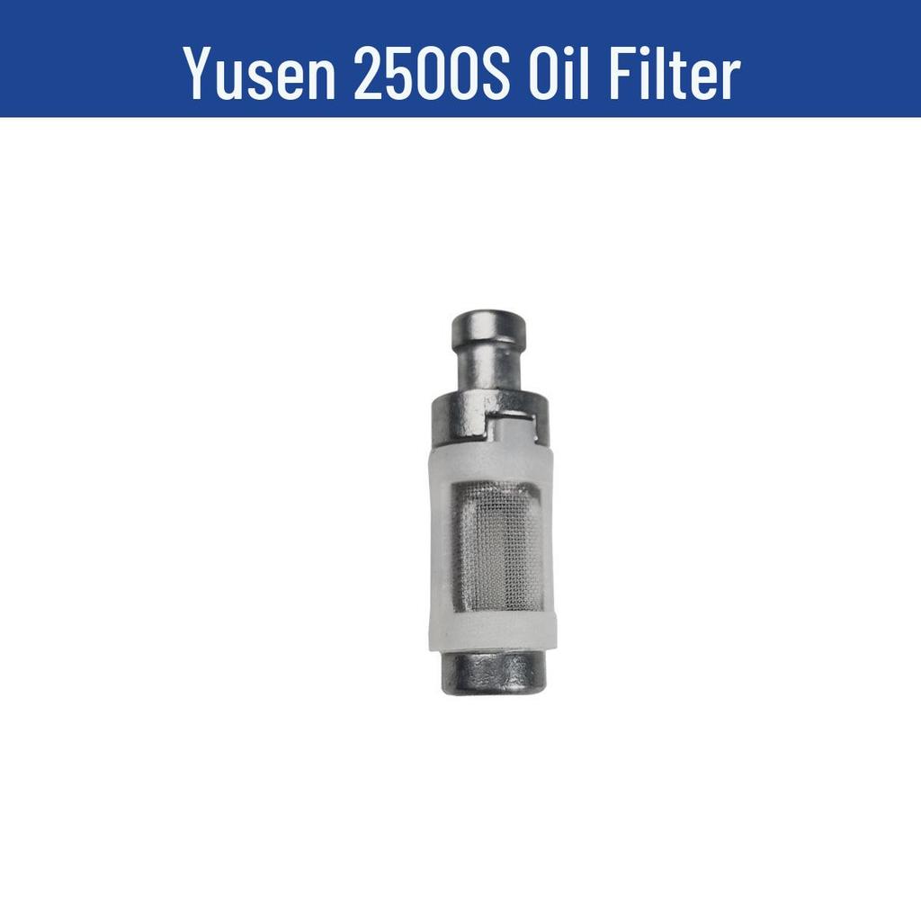 Yusen 2500S Chainsaw Parts: Cylinder, Brake, Pull Cord, Clutch, Air Filter, Carburetor.