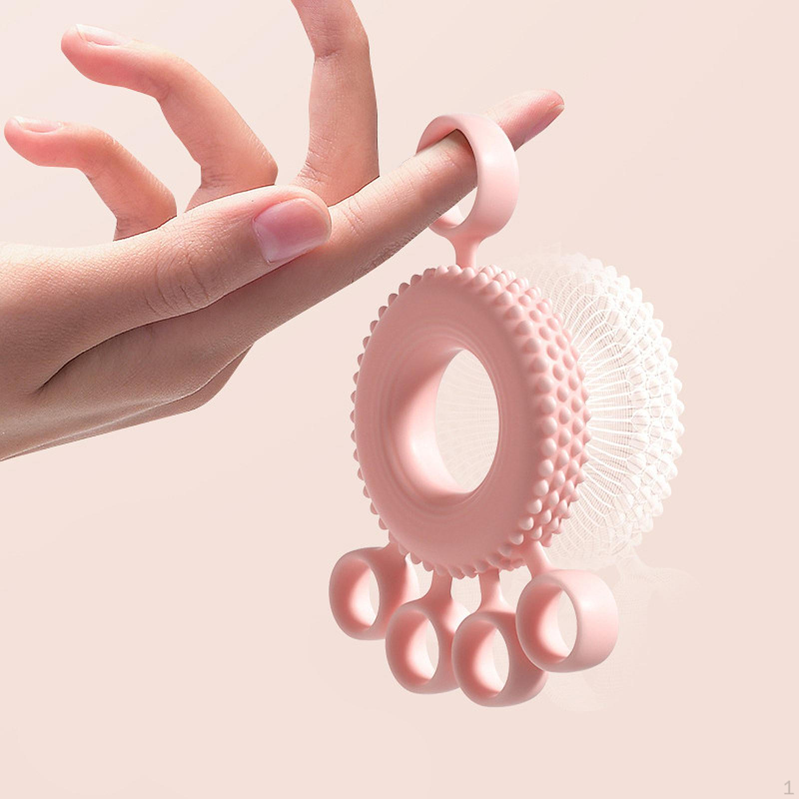 

Усилитель захвата пальцев, силикон, тренажер, удобный растягиватель для рук, для розовый