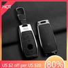 Styling Mouldings Car Alloy Style Key Case Cover Shell Fob For 2019 2020 Mercedes-Benz A220 E63S AMG E-Class GLE 350 4MATIC E300
