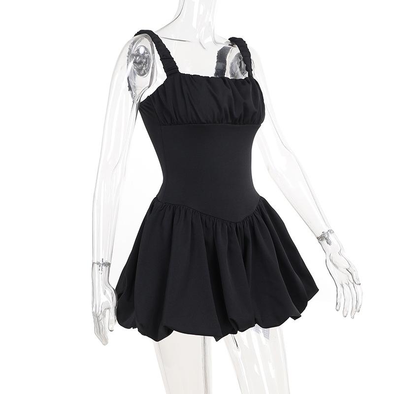 Elegant Satin Corset Mini Dress For Women Ruched Fashion New Spaghetti Strap Sleeveless Backless A-line Club Party Sexy Dress