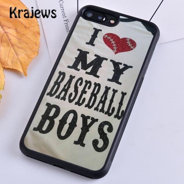 Krajews Softball Mom Bags Soft Phone Case Cover For iPhone 17 Air 16 15 14 Plus 11 12 13 Pro Max Plus Coque Fundas