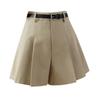 Women's 2024 Summer High-Waist Pleated Skort with Wide-Leg Design: Korean Style & Versatile Casual Look