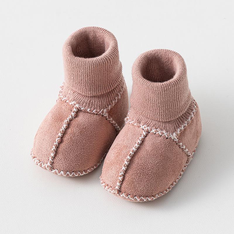 Warm Velvet Non-Slip Toddler Floor Shoes for Boys & Girls (0-3 Years)