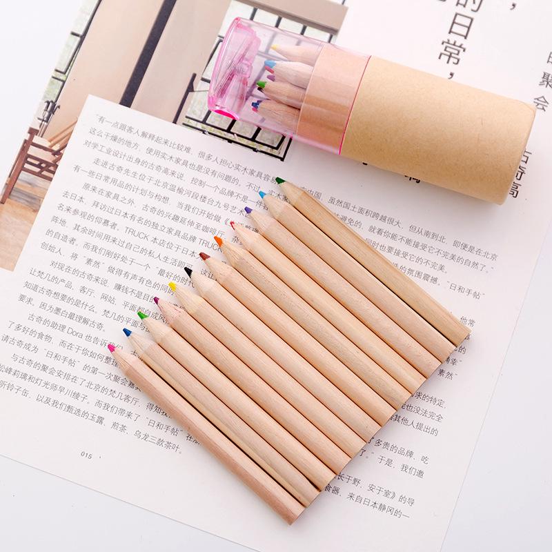 Mini Tube Colored Pencils & Paintbrush Set for Kids - Student Drawing & Learning Supplies, Perfect Back-to-School Gift