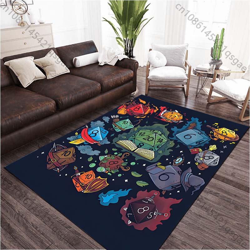 17 Stile Klassisches Spielwürfelmuster Teppich Teppiche Wohnzimmer Schlafzimmer Nachttisch Fußmatte Bereichsteppich Kinderzimmer Spielteppich Heimdekoration