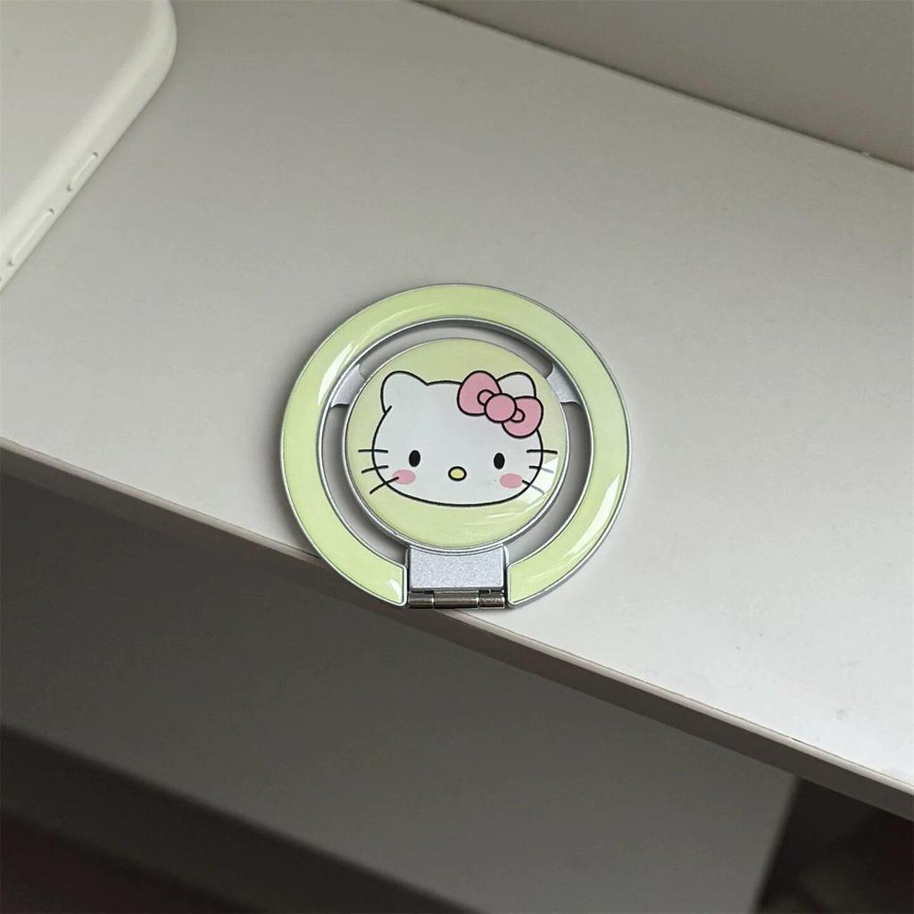 Cute Cartoon MagSafe-Compatible Foldable Phone Holder with Strong Magnetic Attraction