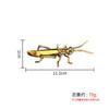 Brass Locust Copper Craft Home Decor Tea Pet Grasshopper Vintage Collectible Antique Handheld Gift