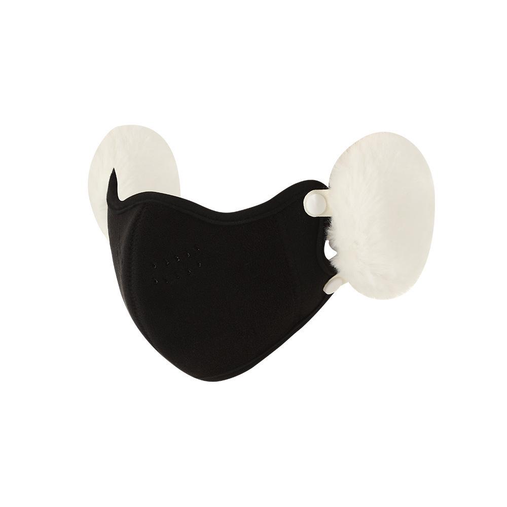 2025 A/W Plus Velvet Warm Mask with Cute Cloud Ear Protection, Detachable, for Women & Men - Ideal for Cycling & Cold Weather