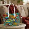Colorful Geometric Pattern Shoulder Bag