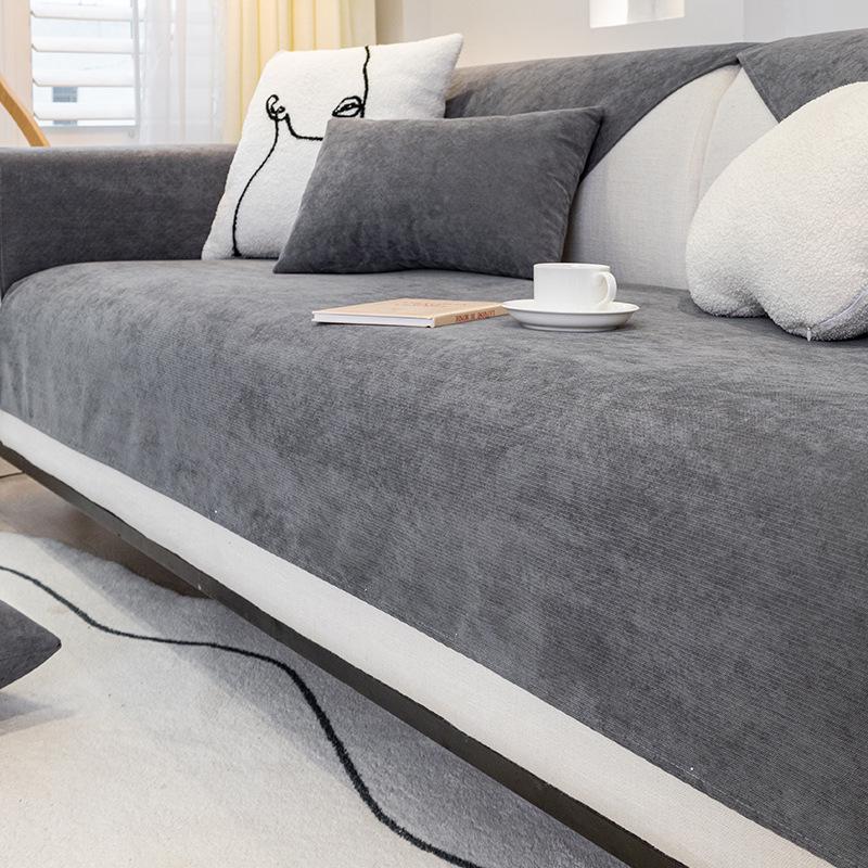 Chenille Waterproof Non-Slip Sofa Cover - Urine and Scratch Resistant Seat Protector