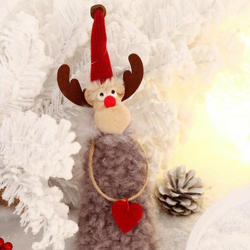 Christmas Decorations: Cute Plush Elk Pendant, Christmas Tree Ornament