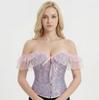 Lace Sleeve Strapless Body Shaper Corset for Women – European & American Slimming Short Sleeve Design