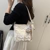 Premium Sense Large Capacity Tote Bag Women 2025 New Fashion Cute Lace Underarm Bag Commuter Versatile Shoulder Bag
