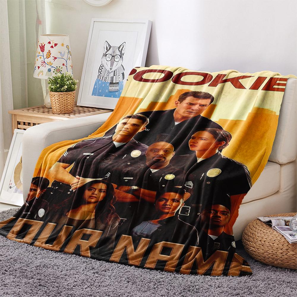 1pz Coperta Flanella Personalizzata Nome The Rookie Fantasia Adatta a Tutte le Stagioni per Arredo Casa Calore e Comfort Regali Regalo Festivo_lx