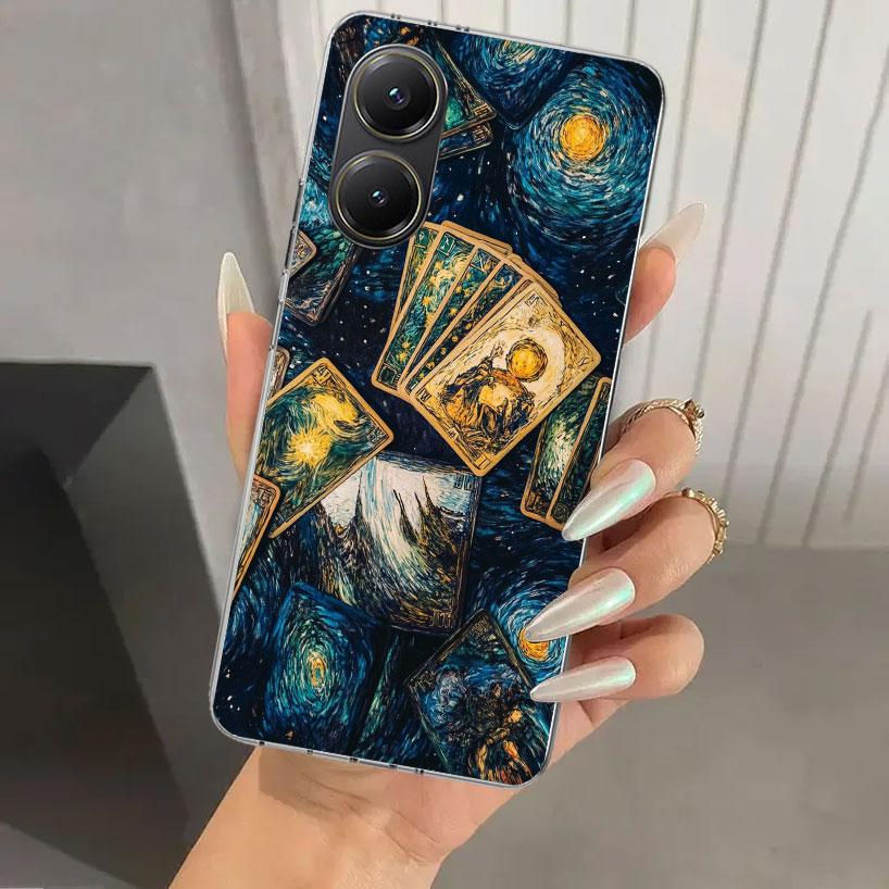 Witch Tarot Card Phone Case for Xiaomi Poco X5 X6 X7 Pro F7 Ultra M7 Redmi 15 15C 13 13C 12 12C 10 10A 10C 9 9A 9C 9T Shell Poco