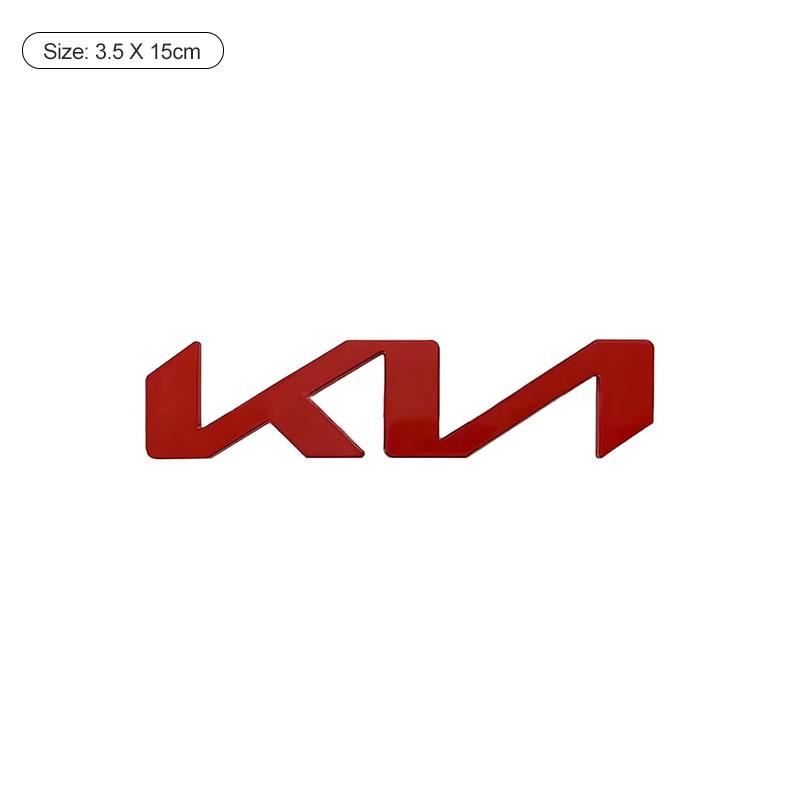 DRLK6 1Pcs 3D Metal Car Front Hood Emblem Badge Rear Trunk Sticker Decal For KIA K5 K9 Sorento Ceed Sportage Stinger Niro Soul EV6 RIO