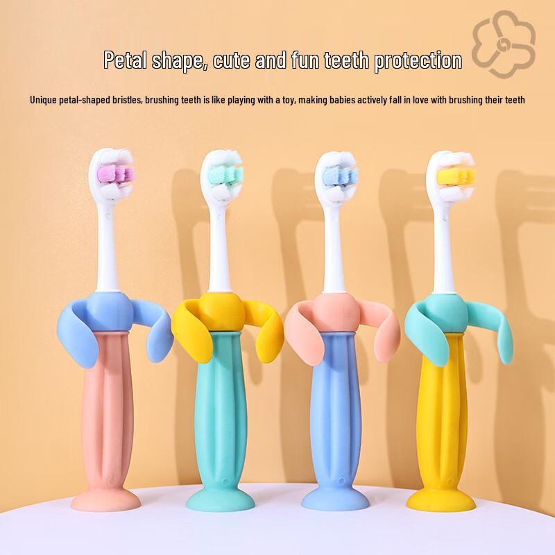 

YALINNA Kids Ultra-Soft Bristle Toothbrush with Suction Cup