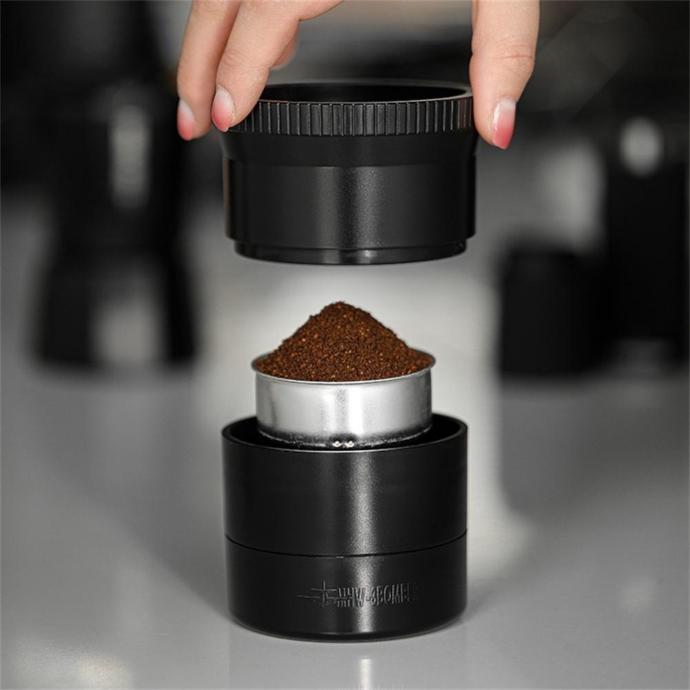 Adjustable Height Moka Pot Coffee Distributor with Leveler Tool for Precise Coffee Grounds Distribution At Home