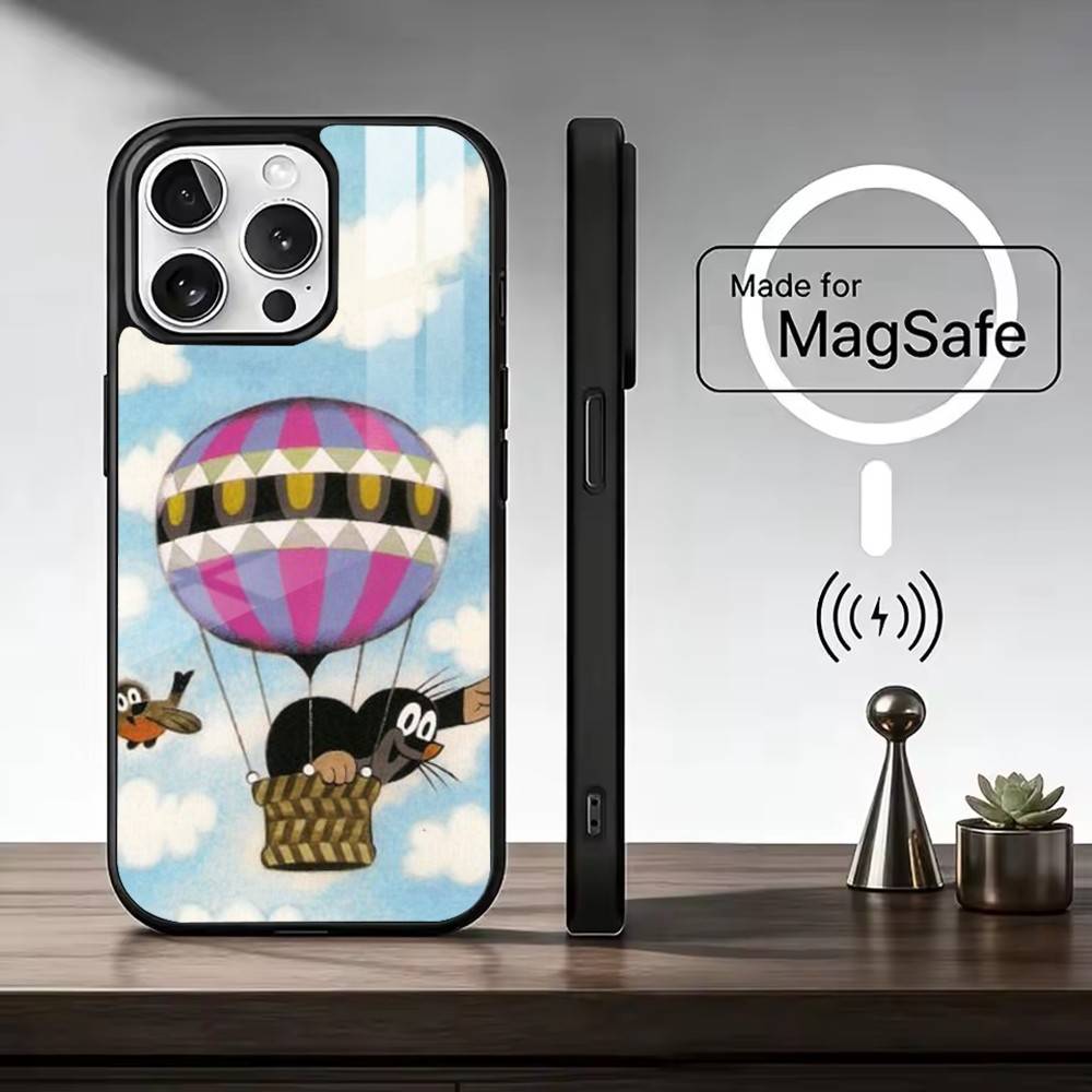 Cartoon Littles Mole  Phone Case For iPhone17,16,15,14,13,12,11 Plus,Pro Max Magnetic For Magsafe Wireless Charging