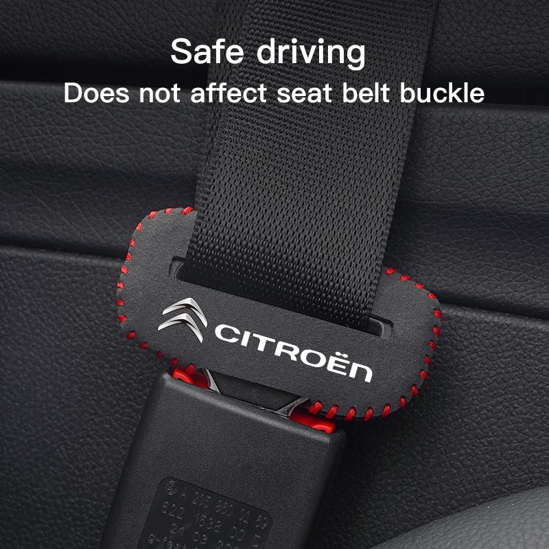 Car Logo Seat Safety Belt Buckle Cover Interior Accessories For Citroen 2CV DS5 RD3 Cross Berlingo Xsara Grand Cactus Saxo Jumpy amj123