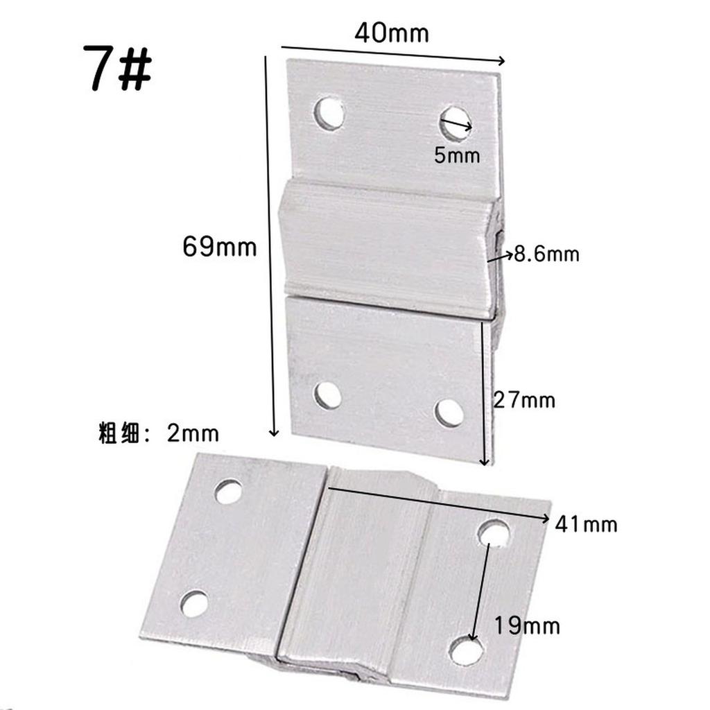 French Cleat Hanger  Aluminum Clips  Wall Mounting Bracket Hardware Kit for Mirrors Shelf Whiteboard Frames 6SET