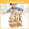 Villa Model Fantasy House Kit 3d Puzzle Model Set Woodcraft Construction Toy
