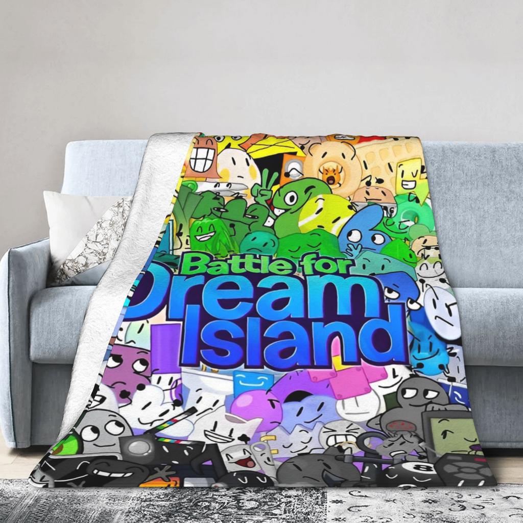 BFDI Inanimate Insanity Blankets Fleece Summer  Portable Warm Throw Blankets for Sofa Office Bedding Throws