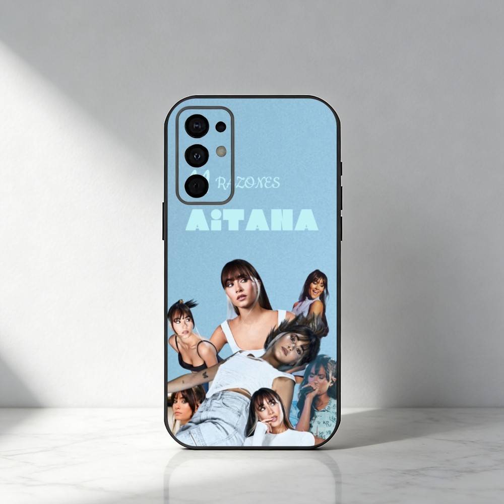 Funda para Teléfono Azul Cuarto A-Aitana-S Para Samsung S25,S24,S21,S22,S23,S30,Ultra,S20,Plus,Fe,Note,5G Cubierta Negra
