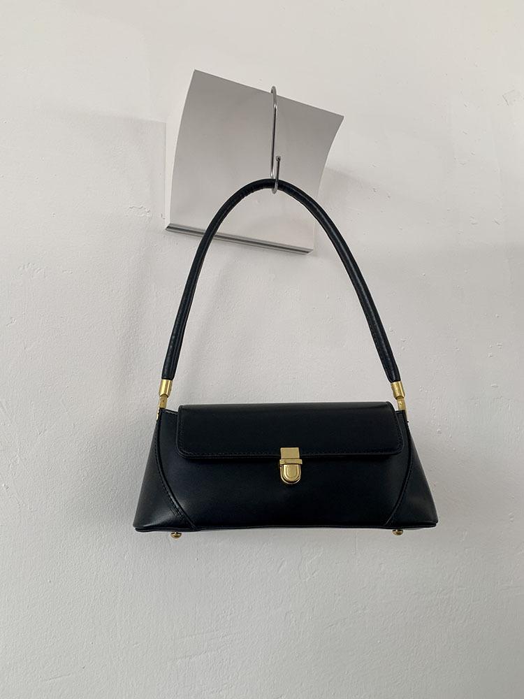 

Bag Women s 2025 New Fashion Versatile Premium French Retro Portable Baguette Bag Commuter Shoulder Underarm Bag чорний
