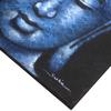 Framed Buddha Canvas Wall Art, Blue Brocade