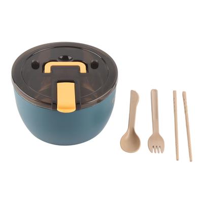 Stainless Steel Instant Noodle Bowl Large Capacity Instant Ramen Bowl with Lid Tableware for