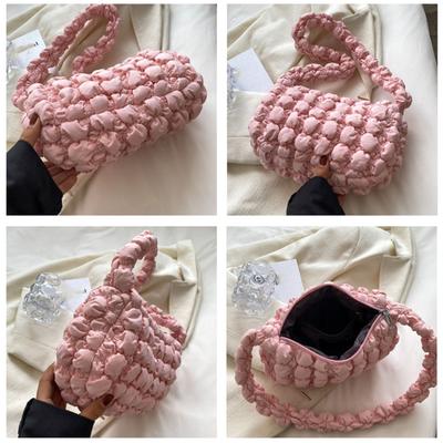 Delicate Handbag Pleated Cloud Bag Shoulder Bag Underarm Bag Solid Color Purse Bag Gift for Valentine's Day Mother's Day
