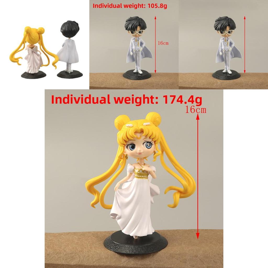 Sailor Moon Tsukino Usagi And Chiba Mamoru Pvc Action Figure Set With Collectible Anime Characters For Fans