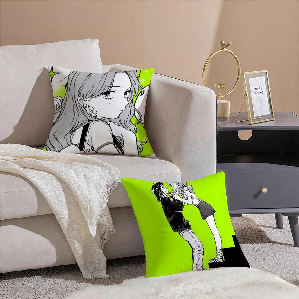Anime AAya Oosawa Cushion Cover Throw Pillow Cover Hidden Button Durable Polyester Chair Cushion