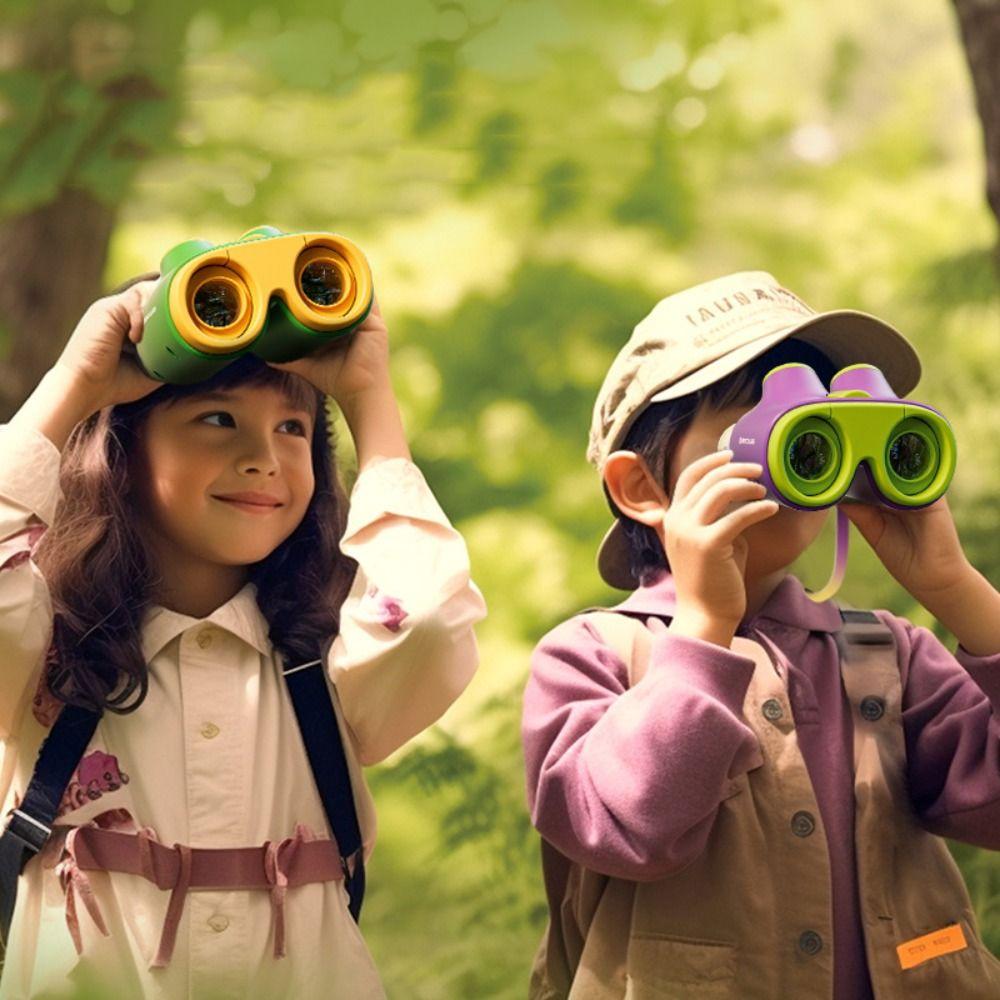 Plastiska Bärbara Förstoringsleksaker Kikare Förstoringsglas Aktivitets- och Reseanvändning