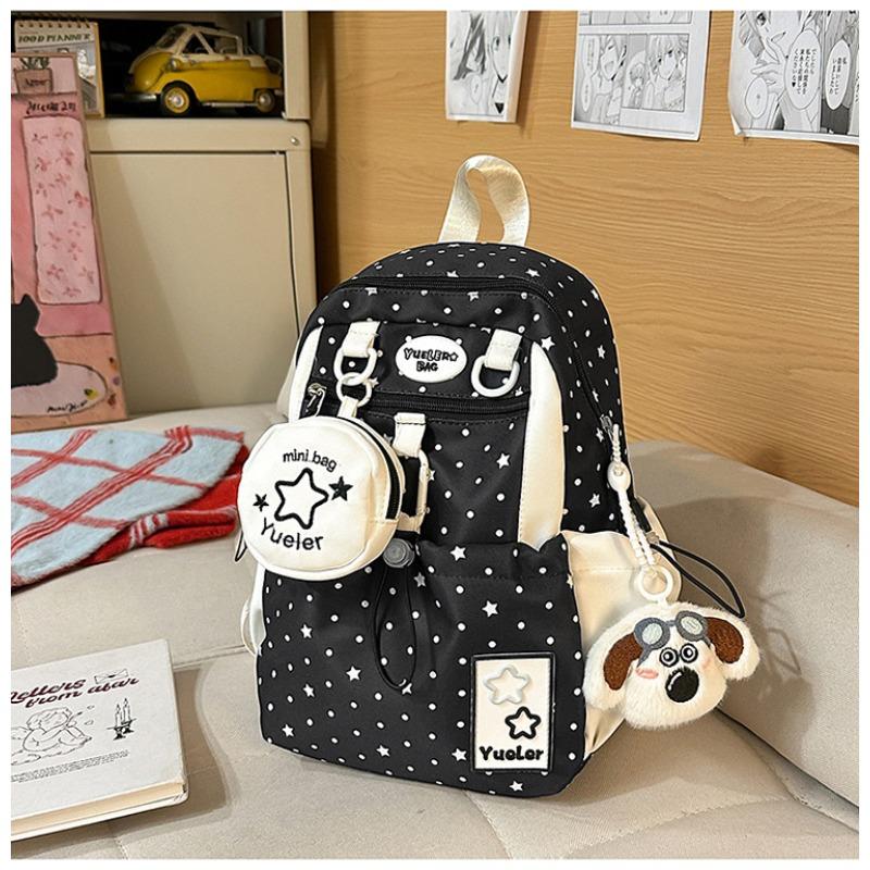 Japanese ins wind star backpack high value sweet girl backpack large capacity light student backpack