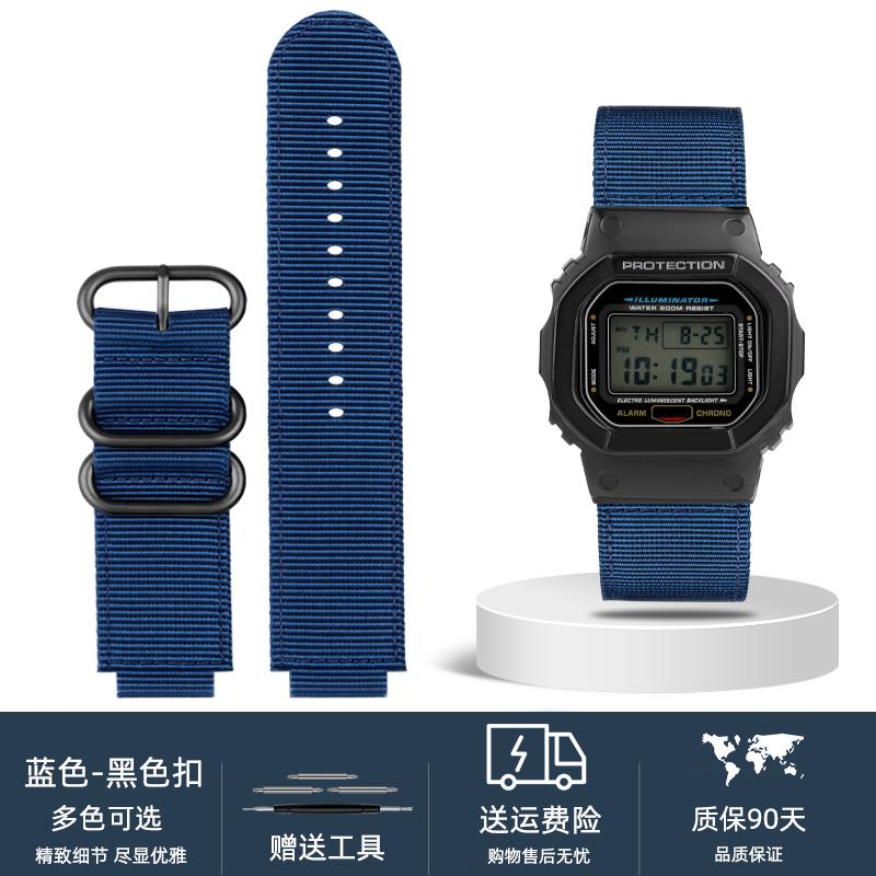 Nylon Watch Strap For Casio G-Shock DW-5600 GW-B5600 GM-5600 GM110 GA110 GM2100 GA900 AE1200 Sport Waterproof Canvas Watchband
