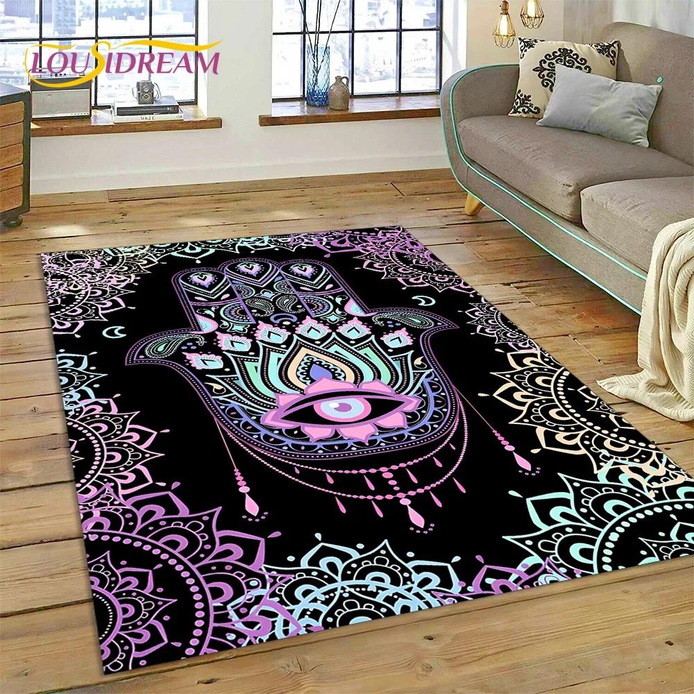 Evil Eye Turkey Blue Nazar Eye of Horus Carpet Rug for Bedroom Living Room Home Sofa Decoration,Child Game Large Decor Floor Mat