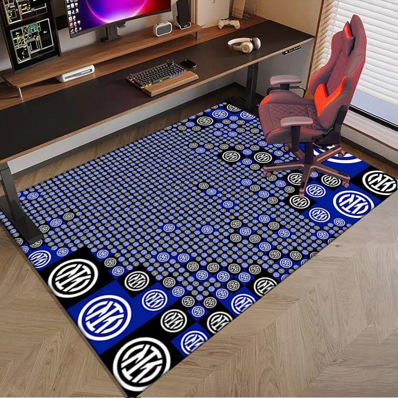 Mi-lan FC Emblem Printed Area Rug for Office, Chair Rug, Decorative Carpet Floor Mat, Large Size Fan gifts Christmas gifts