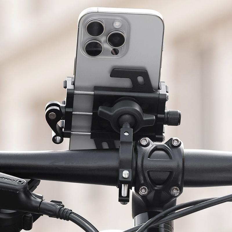 360 Degree Rotatable Bike Phone Holder Comfortable Viewing Angles Phone Stand for Smooth Cycling Experiences