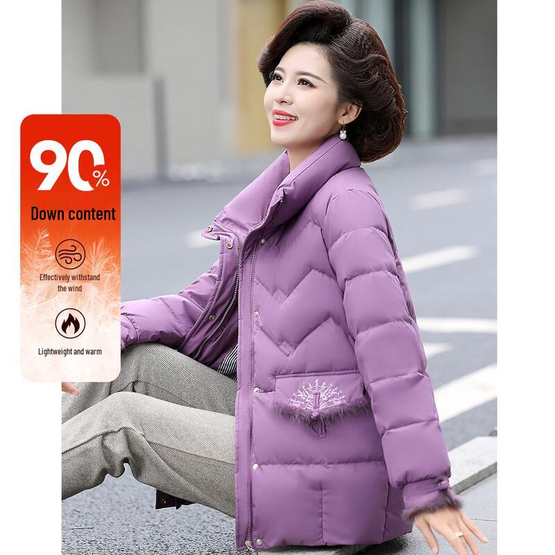 

Women s Thickened Stand Collar Warm Down Jacket XL